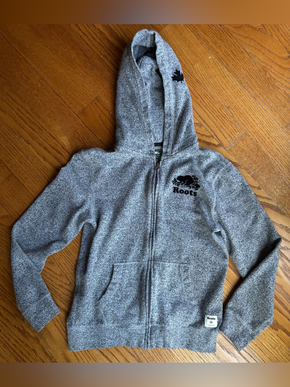 Roots big kids XL (11-12 years) hooded full zip sweatshirt